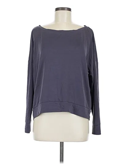 Pre-owned Fabletics 3/4 Sleeve T-shirt In Gray