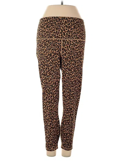 Pre-owned Fabletics Active Pants In Brown