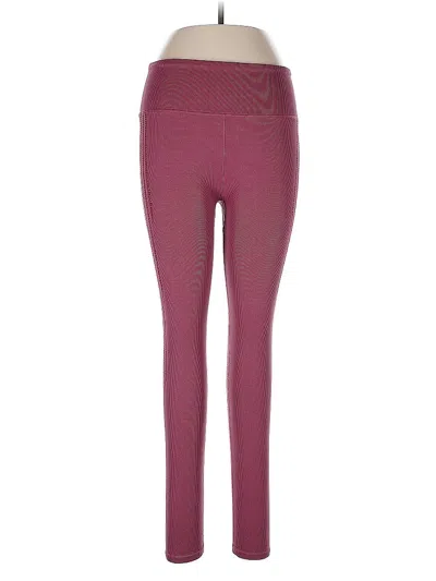Pre-owned Fabletics Active Pants In Burgundy