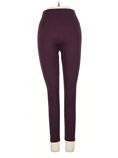Pre-owned Fabletics Active Pants In Burgundy