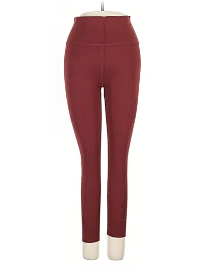 Pre-owned Fabletics Active Pants In Burgundy