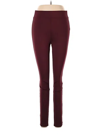 Pre-owned Fabletics Active Pants In Burgundy