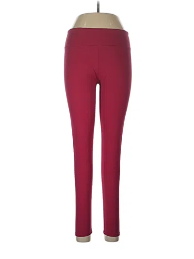 Pre-owned Fabletics Active Pants In Burgundy
