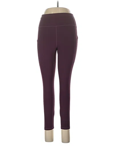 Pre-owned Fabletics Active Pants In Burgundy
