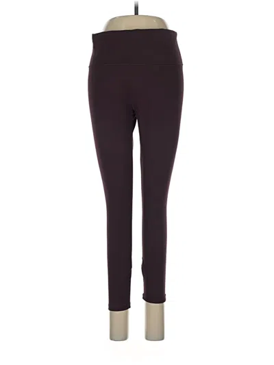 Pre-owned Fabletics Active Pants In Burgundy