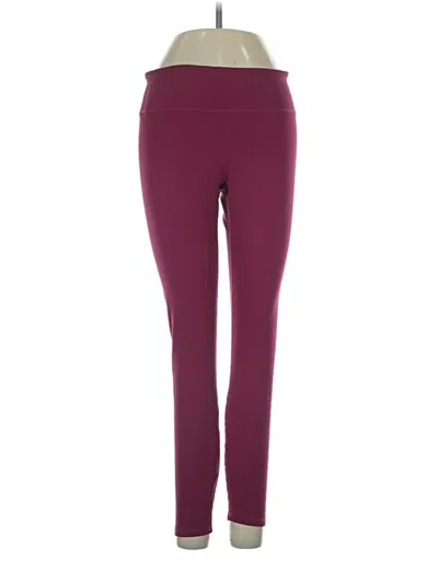 Pre-owned Fabletics Active Pants In Burgundy