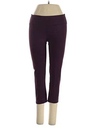 Pre-owned Fabletics Active Pants In Burgundy