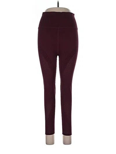 Pre-owned Fabletics Active Pants In Burgundy