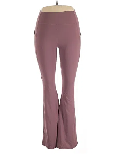 Pre-owned Fabletics Active Pants In Burgundy