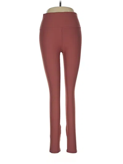 Pre-owned Fabletics Active Pants In Burgundy