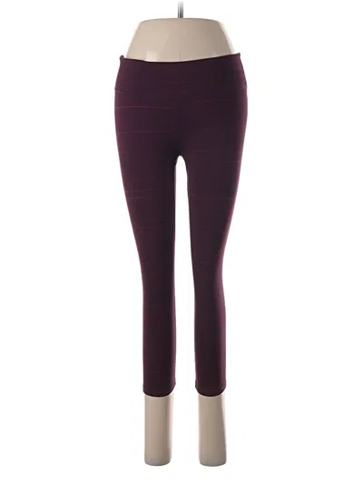 Pre-owned Fabletics Active Pants In Burgundy