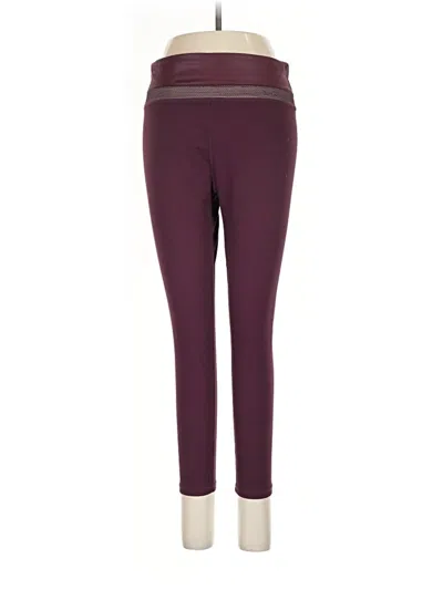 Pre-owned Fabletics Active Pants In Burgundy
