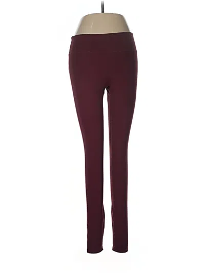Pre-owned Fabletics Active Pants In Burgundy
