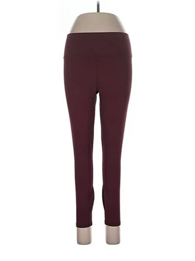 Pre-owned Fabletics Active Pants In Burgundy