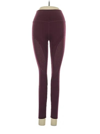 Pre-owned Fabletics Active Pants In Burgundy