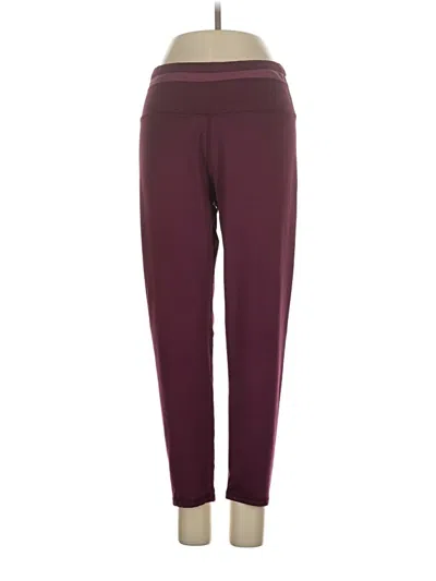 Pre-owned Fabletics Active Pants In Burgundy