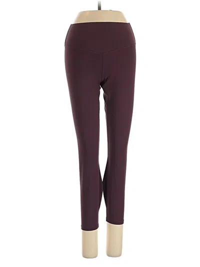 Pre-owned Fabletics Active Pants In Burgundy