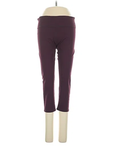 Pre-owned Fabletics Active Pants In Burgundy