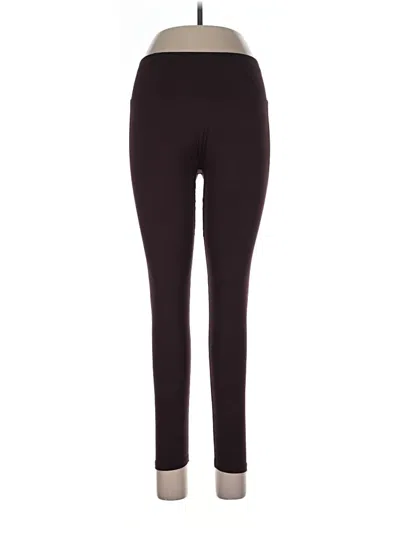 Pre-owned Fabletics Active Pants In Burgundy