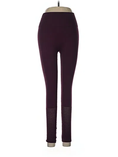 Pre-owned Fabletics Active Pants In Burgundy