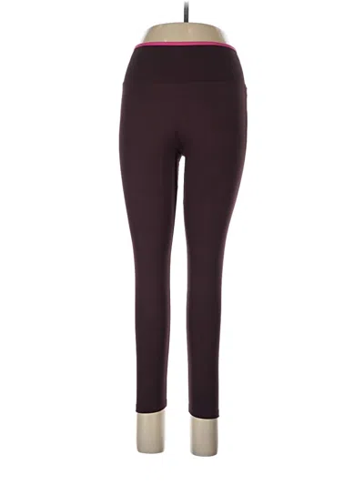 Pre-owned Fabletics Active Pants In Burgundy