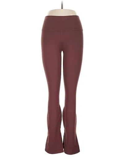 Pre-owned Fabletics Active Pants In Burgundy
