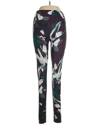 Pre-owned Fabletics Active Pants In Burgundy