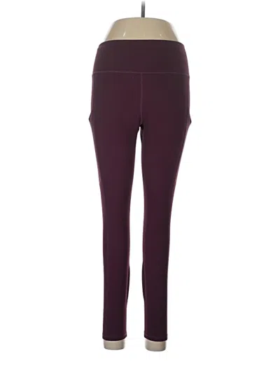 Pre-owned Fabletics Active Pants In Burgundy