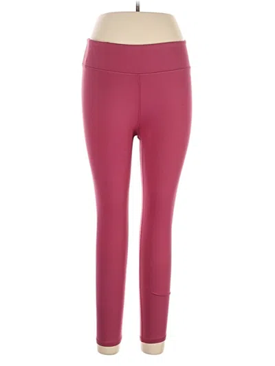 Pre-owned Fabletics Active Pants In Burgundy