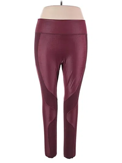 Pre-owned Fabletics Active Pants In Burgundy