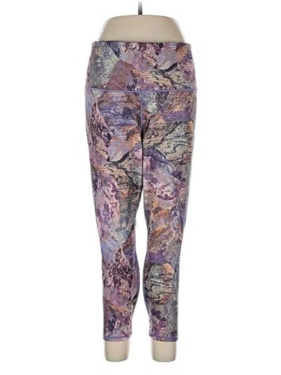 Pre-owned Fabletics Active Pants In Purple