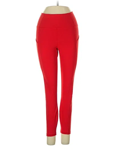Pre-owned Fabletics Active Pants In Red