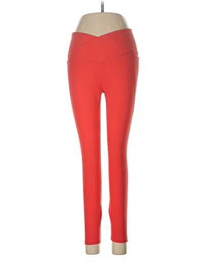 Pre-owned Fabletics Active Pants In Red