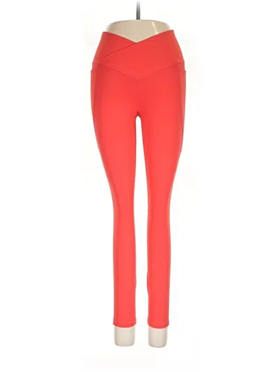 Pre-owned Fabletics Active Pants In Red