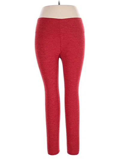 Pre-owned Fabletics Active Pants In Red