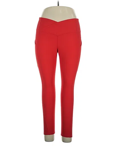Pre-owned Fabletics Active Pants In Red