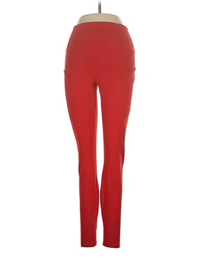 Pre-owned Fabletics Active Pants In Red