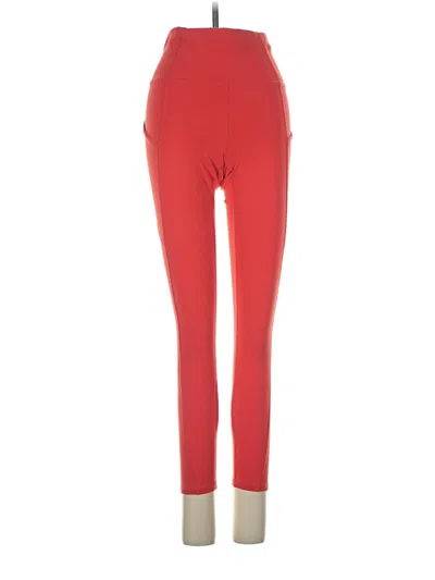Pre-owned Fabletics Active Pants In Red
