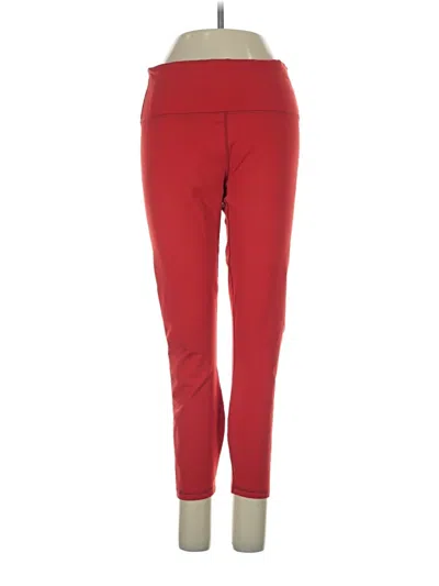 Pre-owned Fabletics Active Pants In Red