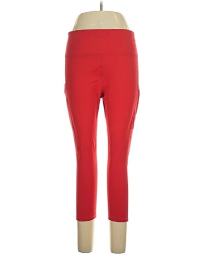 Pre-owned Fabletics Active Pants In Red