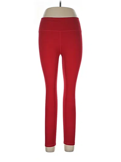 Pre-owned Fabletics Active Pants In Red