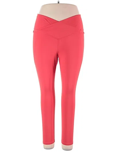 Pre-owned Fabletics Active Pants In Red