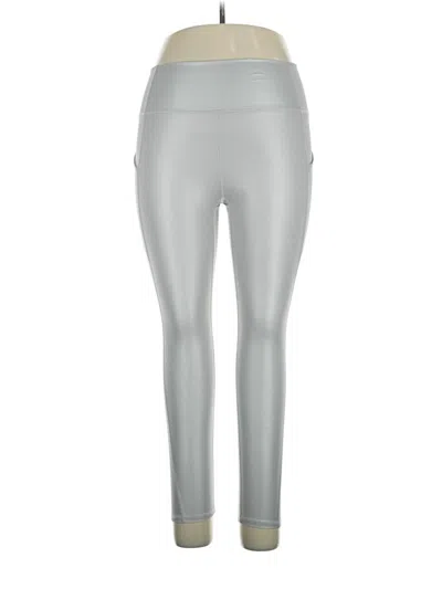 Pre-owned Fabletics Active Pants In Silver