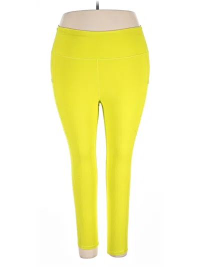 Pre-owned Fabletics Active Pants In Yellow