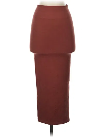 Pre-owned Fabletics Active Skirt In Burgundy