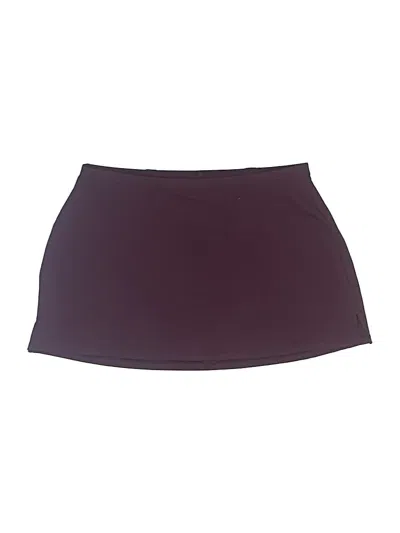 Pre-owned Fabletics Active Skort In Burgundy