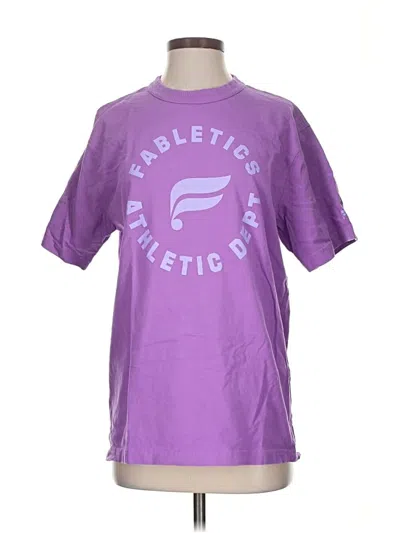 Pre-owned Fabletics Active T-shirt In Purple