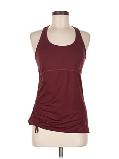 Pre-owned Fabletics Active Tank Top In Burgundy