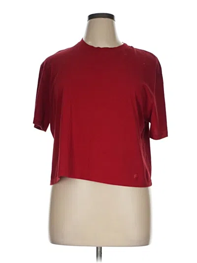 Pre-owned Fabletics Active T-shirt In Red
