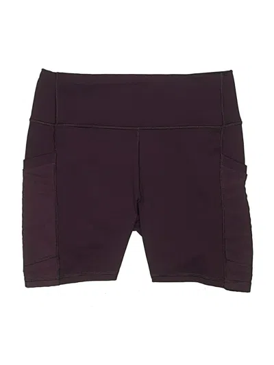 Pre-owned Fabletics Athletic Shorts In Burgundy